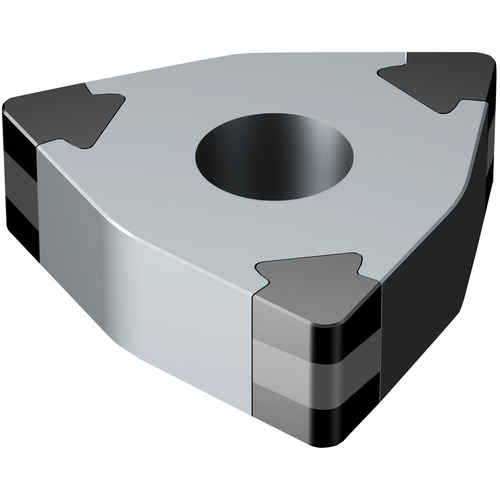 WNGA 433 A 7025, 0.047″ Corner Radius, 0.187″ Thick, 1/2″ Inscribed Circle, Uncoated, Trigon, Turning Indexable Insert