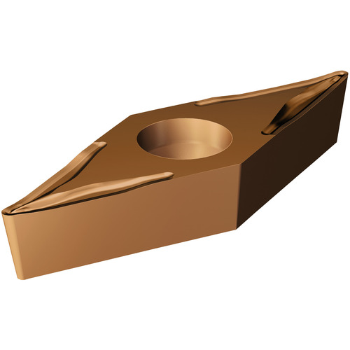 VBMT 331 UM 1125, 0.016″ Corner Radius, 0.187″ Thick, 3/8″ Inscribed Circle, TiAlN, 35° Diamond, Turning Indexable Insert