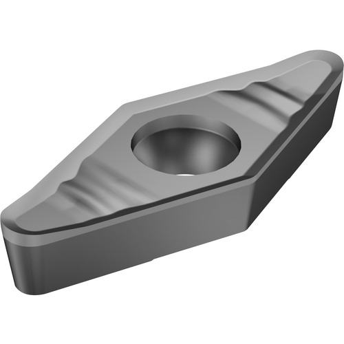 VCGX 332 AL H10, 0.032″ Corner Radius, 0.187″ Thick, 3/8″ Inscribed Circle, Uncoated, Turning Indexable Insert
