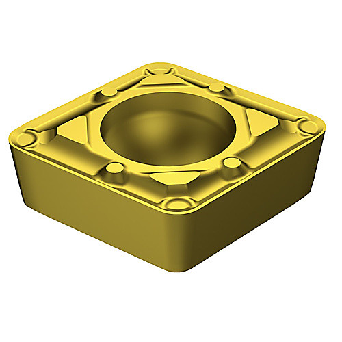 CCMT 2151 WF 1525, 0.016″ Corner Radius, 0.094″ Thick, 1/4″ Inscribed Circle, TiCN, Turning Indexable Insert