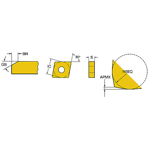 CNGX1204L02518AXA 7025 CBN Insert