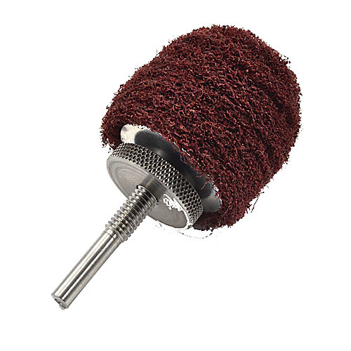 Shur-brite 2″ × 2″ × 1/4″ 10-Ply Heavy Duty Satin Finishing Goblet Wheel, Fine