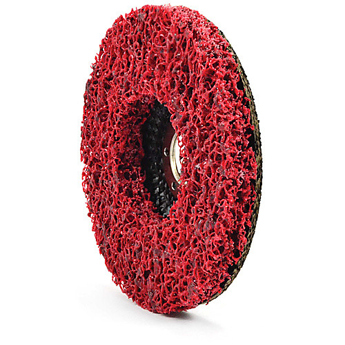 Shur-brite 5″ × 7/8″ Red Depressed Center Stripping Disc, XCRS