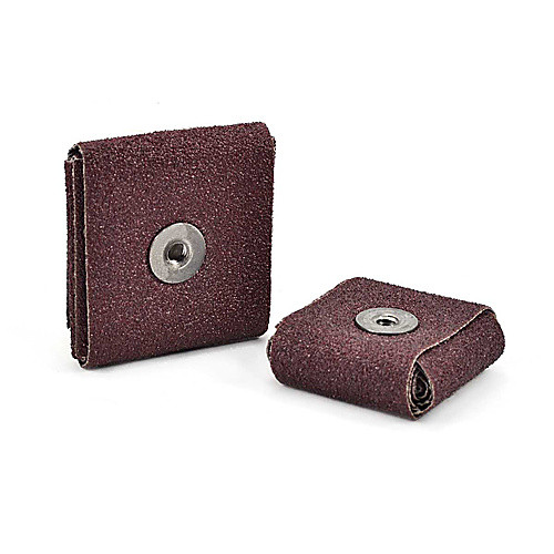 Shur-kut 2″ × 2″ × 3/8″ Aluminum Oxide Square Pad, 80 Grit