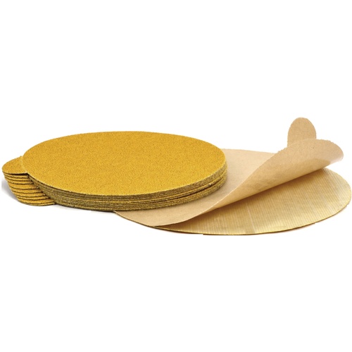 ‎6″ x No Hole-120 Grit - Disc with Tab Gold