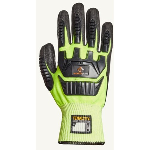 High-visibility impact resistance and cut protection with an excellent grip