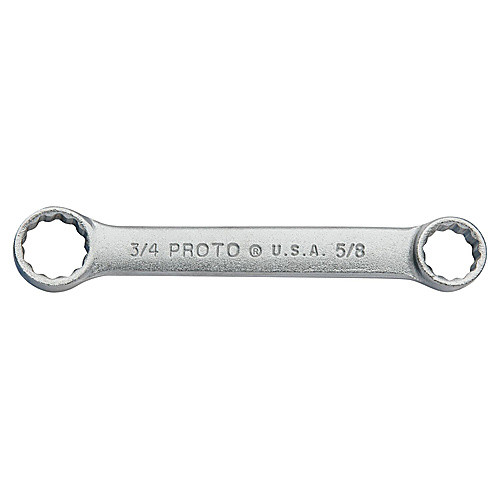 ‎Proto Short Satin Double Box Wrench 5/8″ × 3/4″ - 12 Point