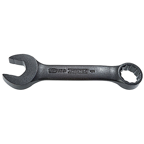 ‎Proto Black Oxide Metric Short Combination Wrench 15 mm - 12 Point