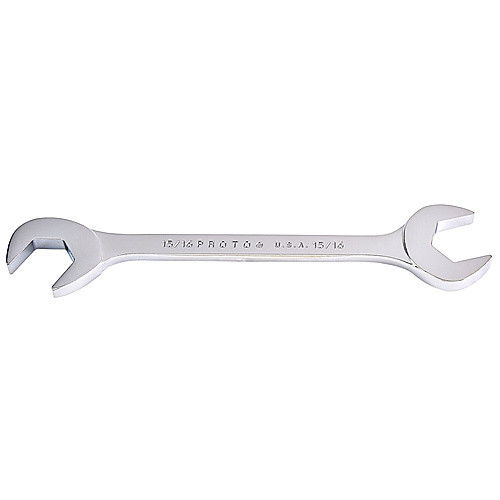 Proto Full Polish Angle Open-End Wrench - 15/16″