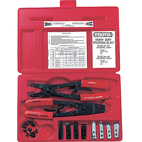 Proto 18 Piece Large Pliers Set with Replaceable Tips