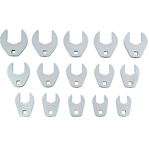 Proto 1/2″ Drive 15 Piece Crowfoot Wrench Set