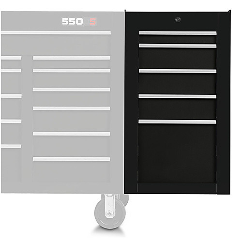 ‎Proto 550S Side Cabinet - 5 Drawer, Gloss Black