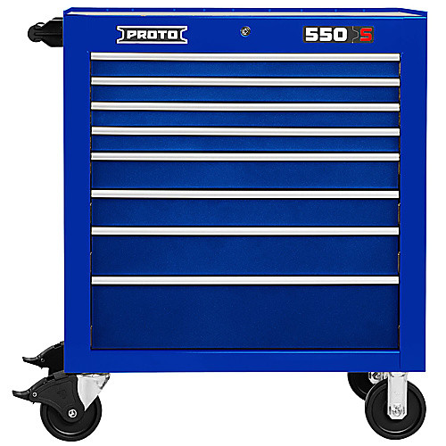 ‎Proto 550S 34″ Roller Cabinet - 8 Drawer, Gloss Blue