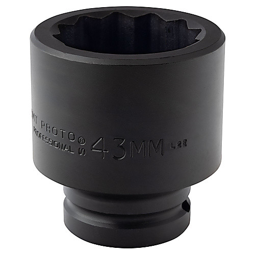 ‎Proto 3/4″ Drive Impact Socket 43 mm - 12 Point