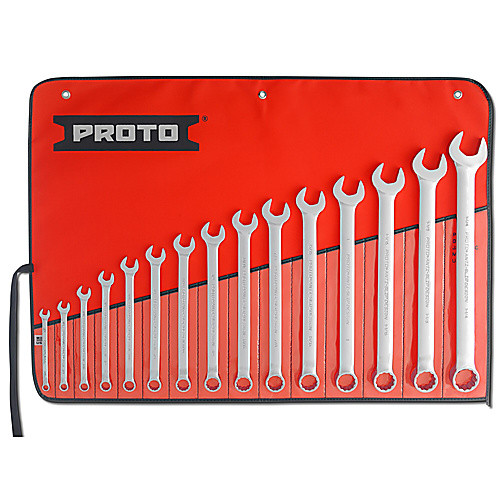‎Proto 15 Piece Full Polish Combination ASD Wrench Set - 12 Point