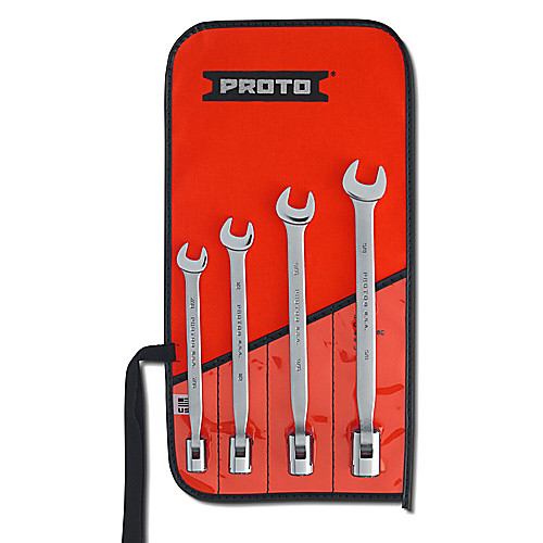 ‎Proto 4 Piece Flex-Head Wrench Set - 12 Point