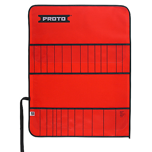 Proto Red Canvas 26-Pocket Tool Roll