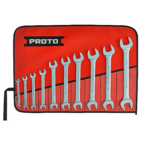 Proto 10 Piece Satin Metric Open-End Wrench Set