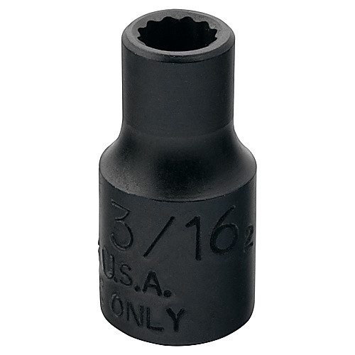 ‎Proto 1/4″ Drive Black Oxide Socket 3/16″ - 12 Point