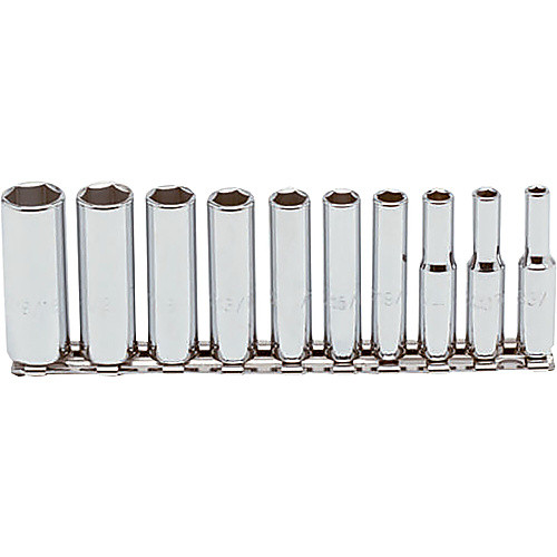 ‎Proto 1/4″ Drive 10 Piece Deep Socket Set - 6 Point