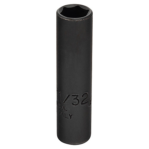 ‎Proto 1/4″ Drive Black Oxide Deep Socket 11/32″ - 6 Point