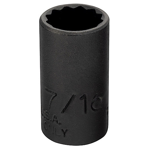 ‎Proto 1/4″ Drive Black Oxide Socket 7/16″ - 12 Point