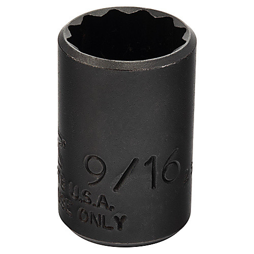 ‎Proto 1/4″ Drive Black Oxide Socket 9/16″ - 12 Point