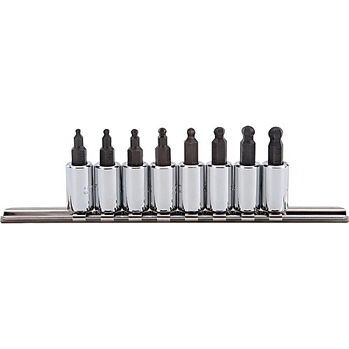 Proto 1/4″ Drive 8 Piece Hex Bit Ball End Socket Set