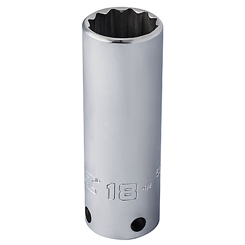 ‎Proto Tether-Ready 3/8″ Drive Deep Socket 18 mm - 12 Point