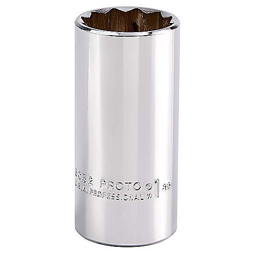 ‎Proto 3/8″ Drive Deep Socket 1″ - 12 Point