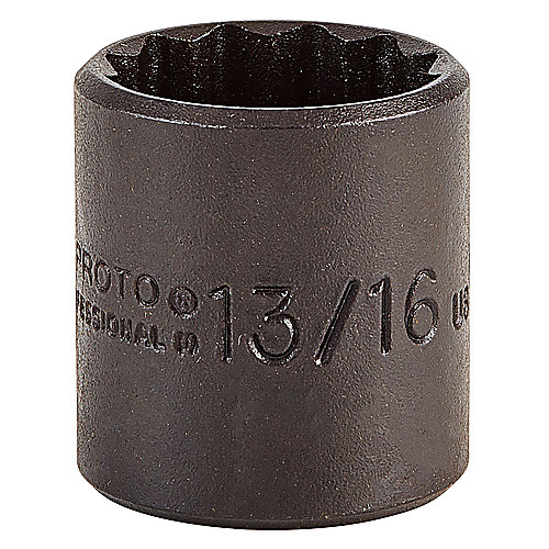 ‎Proto 3/8″ Drive Black Oxide Socket 13/16″ - 12 Point