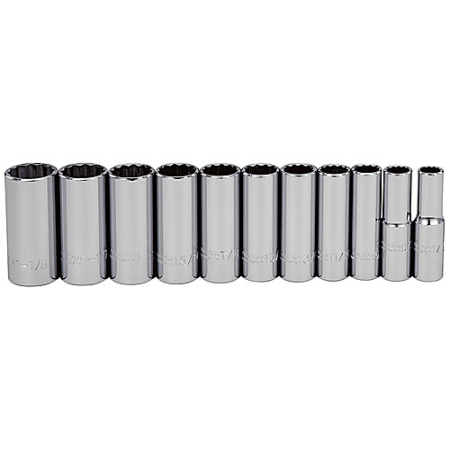 ‎Proto 1/2″ Drive 11 Piece Deep Socket Set - 12 Point
