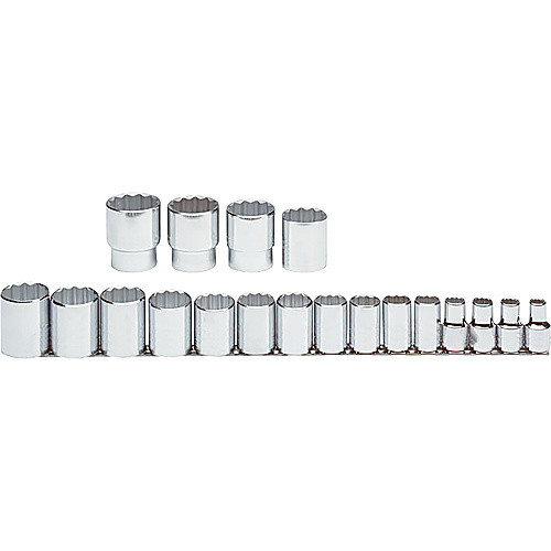 ‎Proto 1/2″ Drive 19 Piece Socket Set - 12 Point