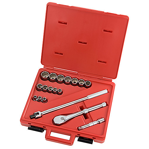 ‎Proto 1/2″ Drive 18 Piece Socket Set - 12 Point