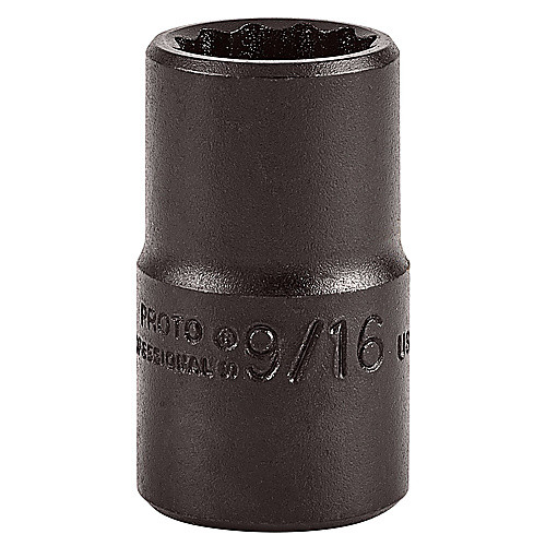 ‎Proto 1/2″ Drive Black Oxide Socket 9/16″ - 12 Point
