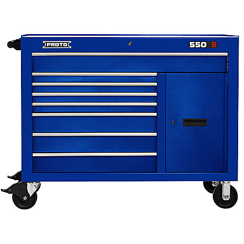 ‎Proto 550S 50″ Workstation - 8 Drawer & 2 Shelves, Gloss Blue