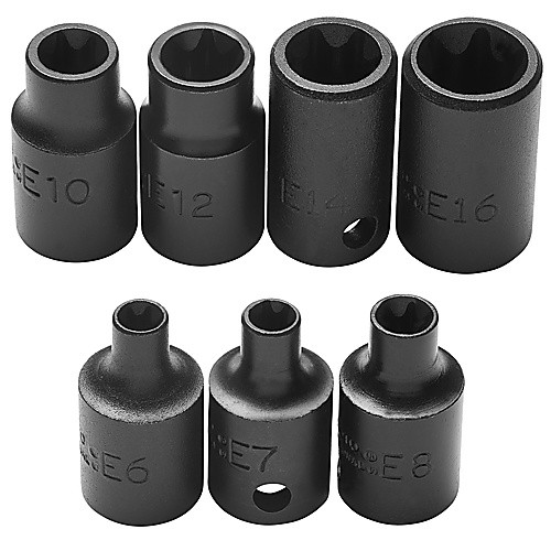 Proto 3/8″ Drive 7 Piece Torx Impact Socket Set