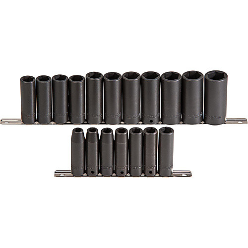 ‎Proto 1/2″ Drive 18 Piece Deep Impact Socket Set - 6 Point