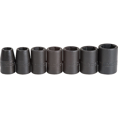 ‎Proto 1/2″ Drive 7 Piece Impact Socket Set - 6 Point