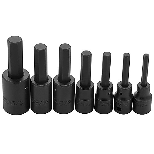 J74152 7PC 1/2DR HEX BIT