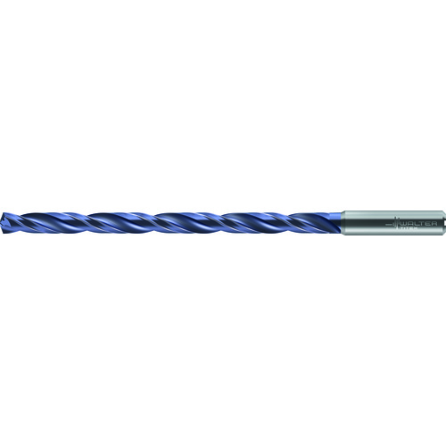 6.9 mm Dia. × 8 mm Shank × 110 mm Flute Length × 148 mm OAL, 12xD, 140 Degrees, Axial Inclined Exit, DIN 6535 HA, Cylindrical Solid Carbide Drill DC150 WJ30TA
