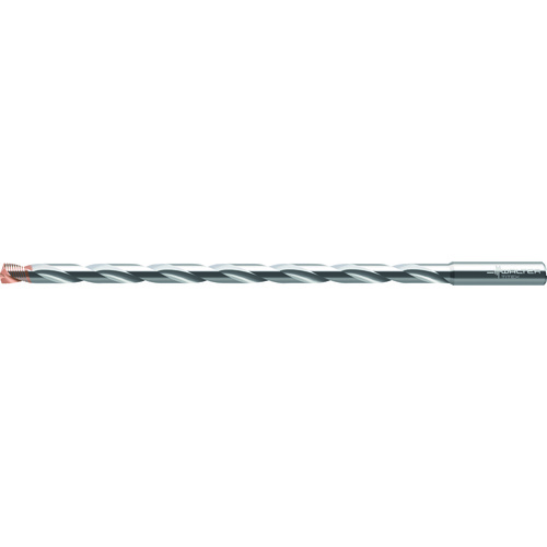 ‎6 mm Dia. × 6 mm Shank × 144 mm Flute Length × 182 mm OAL, 20xD, 140°, 2xD Flute, Coolant Thru, DIN 6535 HA, Round Solid Carbide Drill DC170-20-06.000A1-WJ30EJ