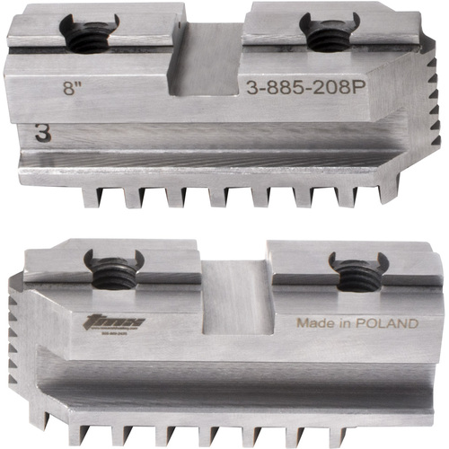 Hard Master Jaws for Scroll Chuck 8″ 2-Jaw 2 Pc Set