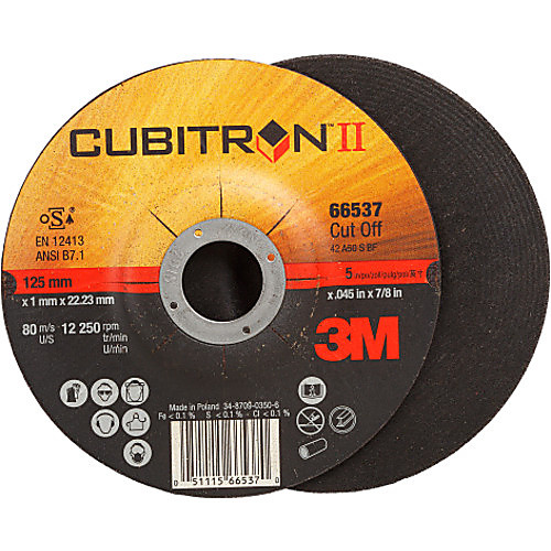 3M Cubitron II Cut-Off Wheel 66537 Type 27 5″ x .045″ × 7/8″