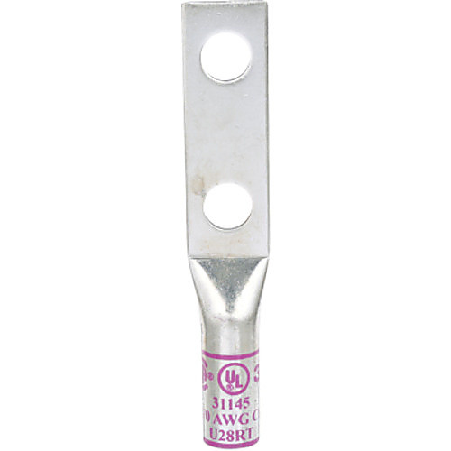 3M Scotchlok Copper Two Hole Long Barrel Lug 31145 up to 35 kV 4/0 AWG Purple