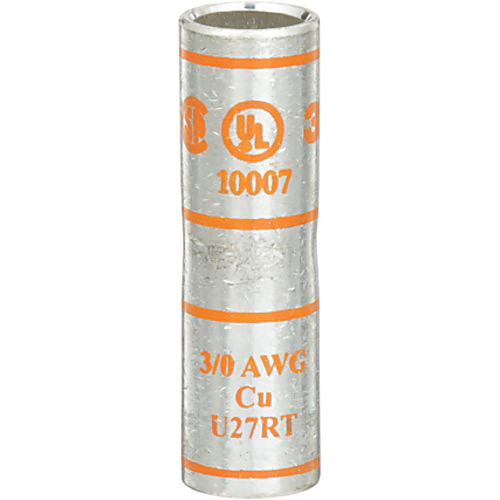 3M Scotchlok Copper Standard Barrel Connector 10007 up to 35 kV 3/0 AWG Orange