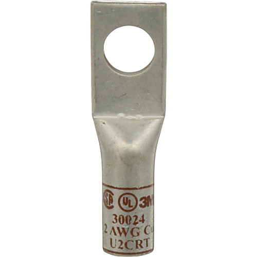 3M Scotchlok Copper One Hole Lug 30024 up to 35 kV 2 AWG Stud Size 3/8 (10) Brown