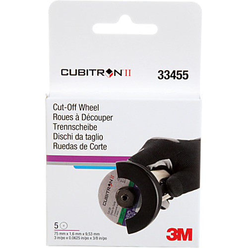 3M Cubitron II Cut-Off Wheel 33455 75 mm × 1.6 mm × 9.53 mm (3″ x .0625″ × 3/8″)