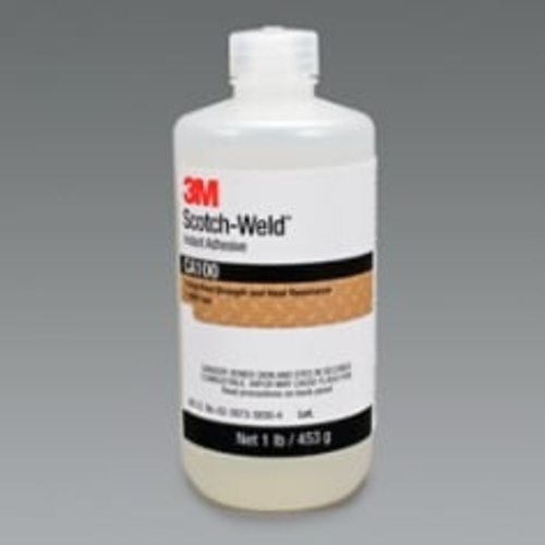 3M Scotch-Weld Instant Adhesive CA100 Clear 1 Pound Bottle