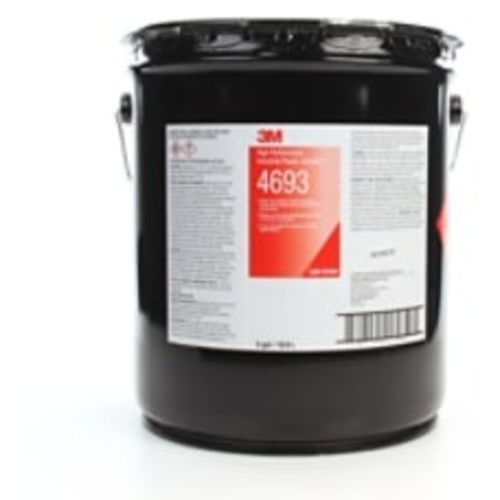 3M High Performance Industrial Plastic Adhesive 4693 Light Amber 5 Gallon Drum (Pail)